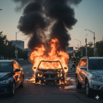 Три автомобила в пламъци – пожар в пловдивския кв. „Христо Смирненски“ Три автомобила в пламъци - пожар в пловдивския кв. „Христо Смирненски“