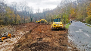 Изграждането на временен път