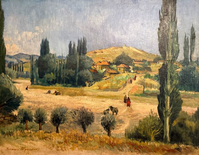 Картината "Пейзаж" на Златю Бояджиев Картината "Пейзаж" на Златю Бояджиев