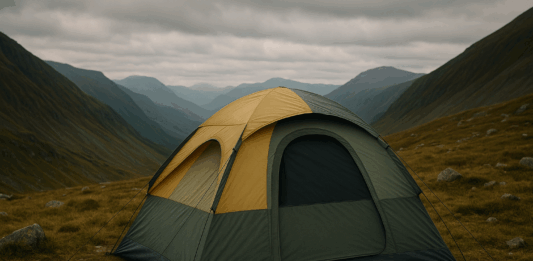Палатка в планината