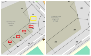 Промяната в кадастъра и обединяването на парцелите