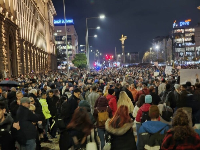 Протестът пред НС