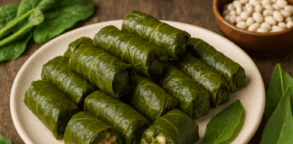 Постни лападови сарми с боб, спанак и киселец — вкус от сърцето на българската кухня