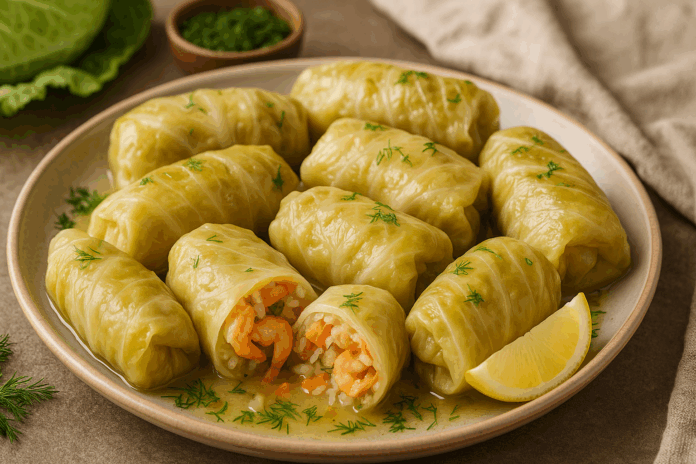 Сарми с морски дарове Сарми с морски дарове