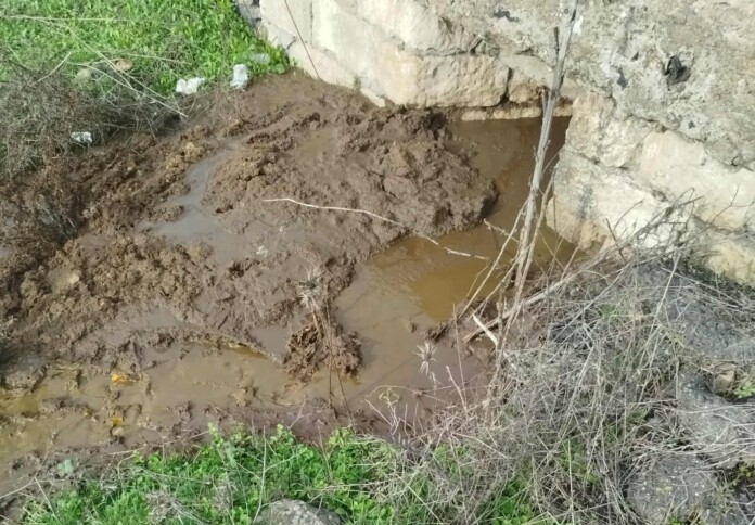 Течна тор замърси приток на река Върбица край Момчилград Течна тор замърси приток на река Върбица край Момчилград