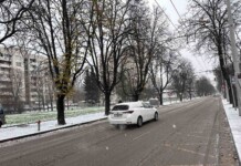 Първи сняг в Русе