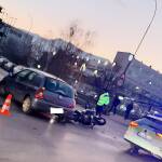 Тежка катастрофа между кола и мотор пред УНСС Катастрофа