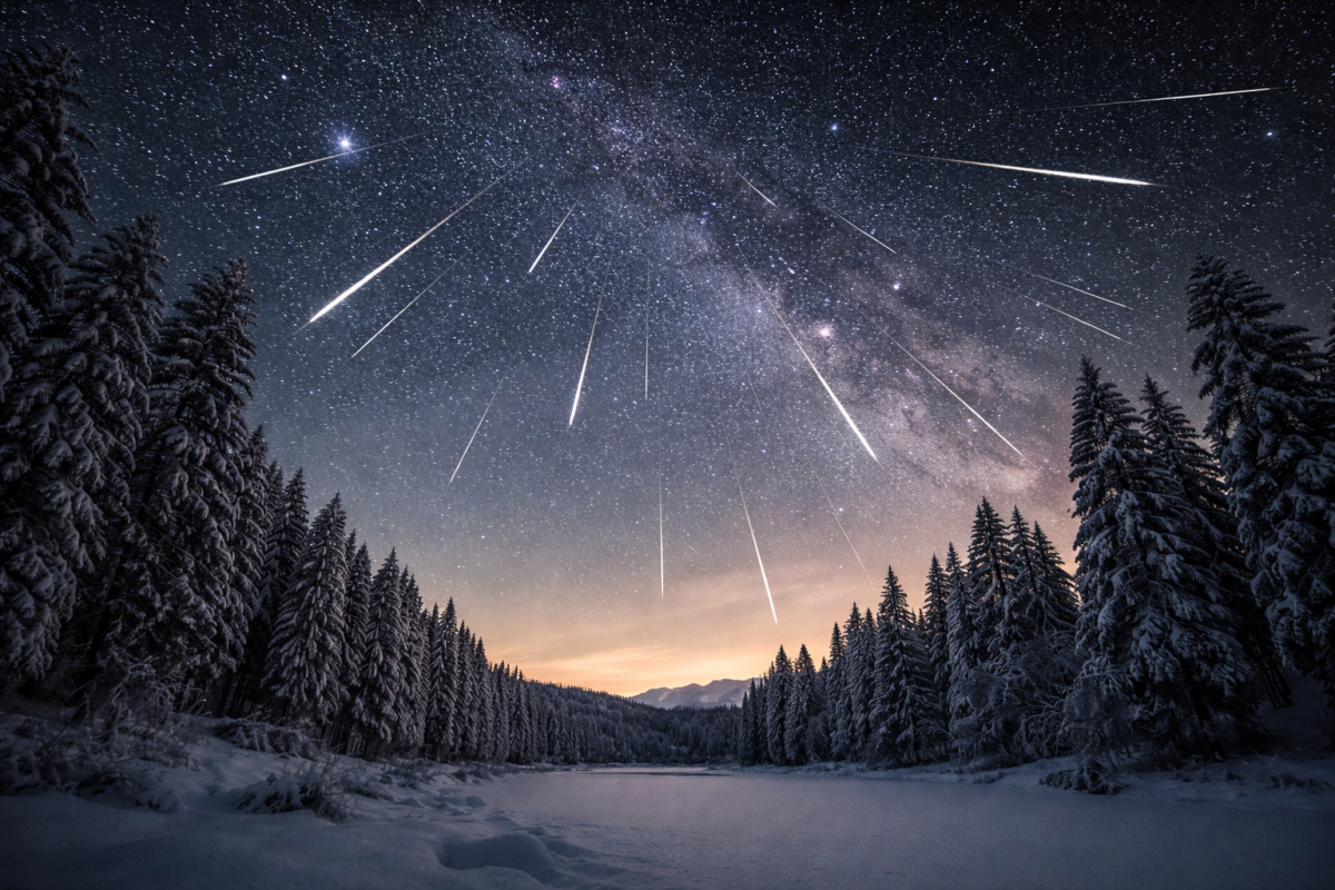 Пикът на последния за годината метеорен поток – Урсиди –