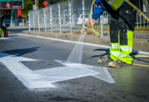 Нова пътна маркировка