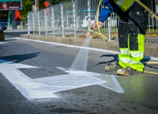 Нова пътна маркировка