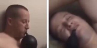 Млад мъж диша райски газ?