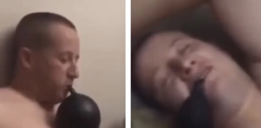 Млад мъж диша райски газ?