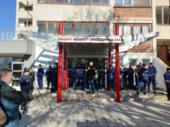 Протест в Несебър