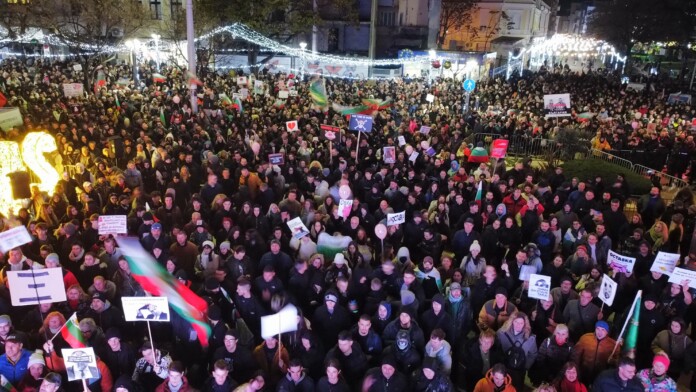 Протестът в Бургас