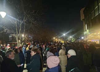 Протестът пред bTV