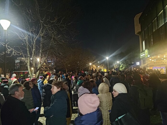 Протестът пред bTV