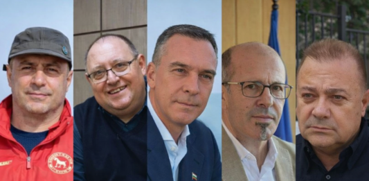 Николай Димитров, Михаил Хаджиянев, Димитър Николов, Димитър Германов, Владимир Маринов