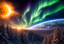 Магнитни бури на 29 януари 2026: Кр индексът ще достига до 4 Магнитни бури