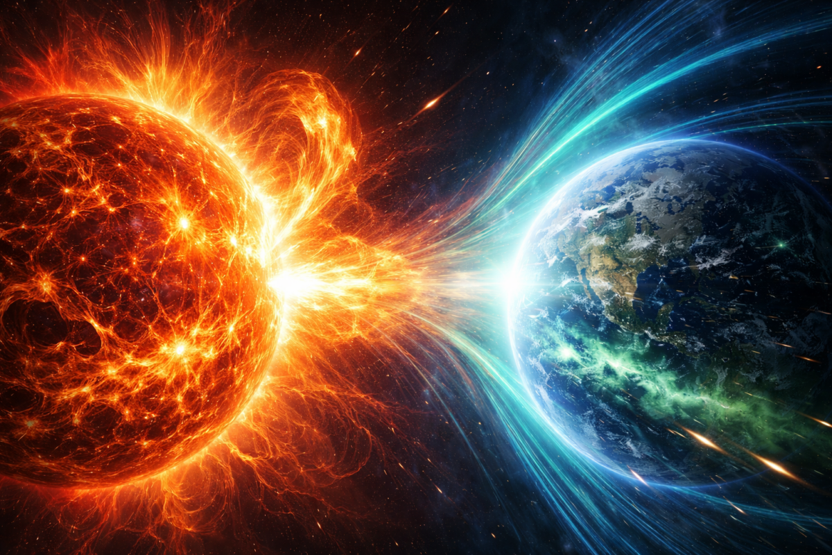 На 4 януари неделя прогнозира условия за слаба геомагнитна буря