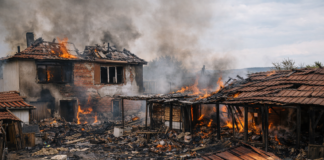 Пожар в Руенско