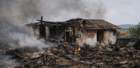 Пожар в Руенско