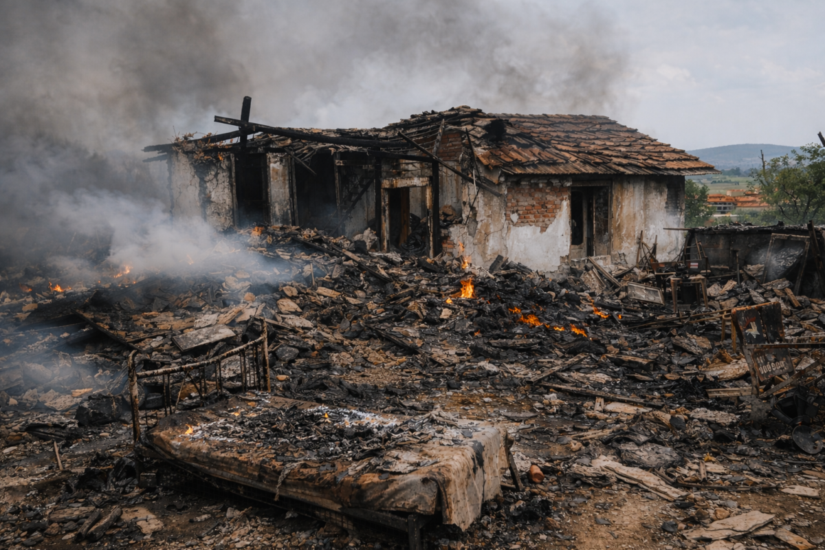 Жена е загинала при пожар в руенското село Билка информираха