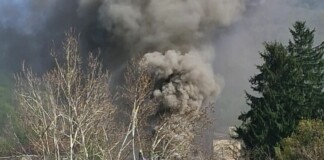 Пожар в Троян