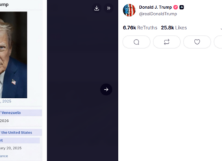 Публикация на Доналд Тръмп