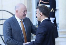 Росен Желязков и Еманюел Макрон