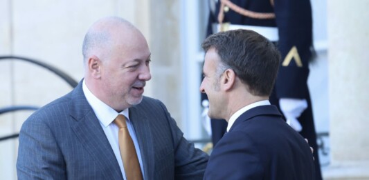 Росен Желязков и Еманюел Макрон
