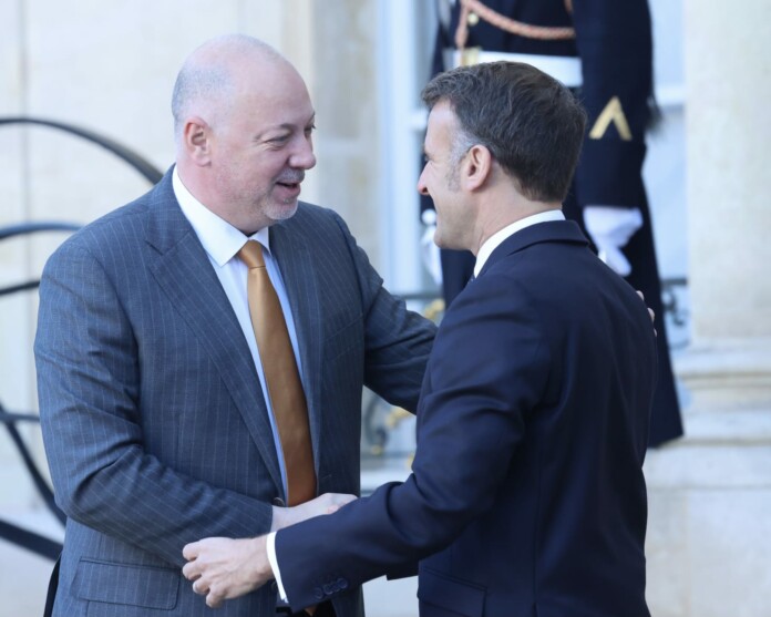 Росен Желязков и Еманюел Макрон Росен Желязков и Еманюел Макрон