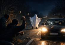 Маскирани с чаршаф младежи хвърляли камъни по автомобили край Лом Маскирани с чаршаф младежи