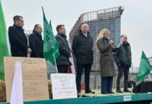 Станислав Стоянов на протеста