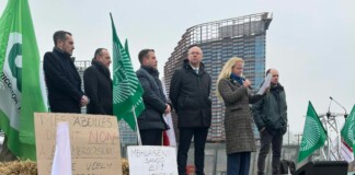 Станислав Стоянов на протеста