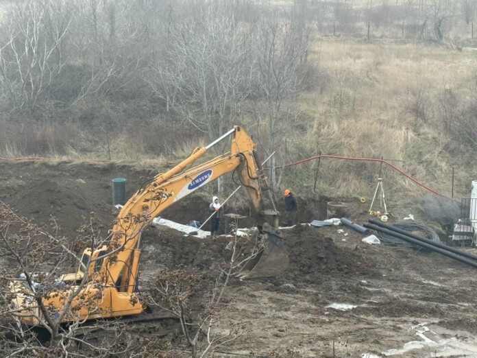 Строителството край Боянското блато