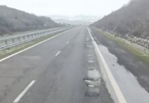 Дупки на АМ "Тракия"