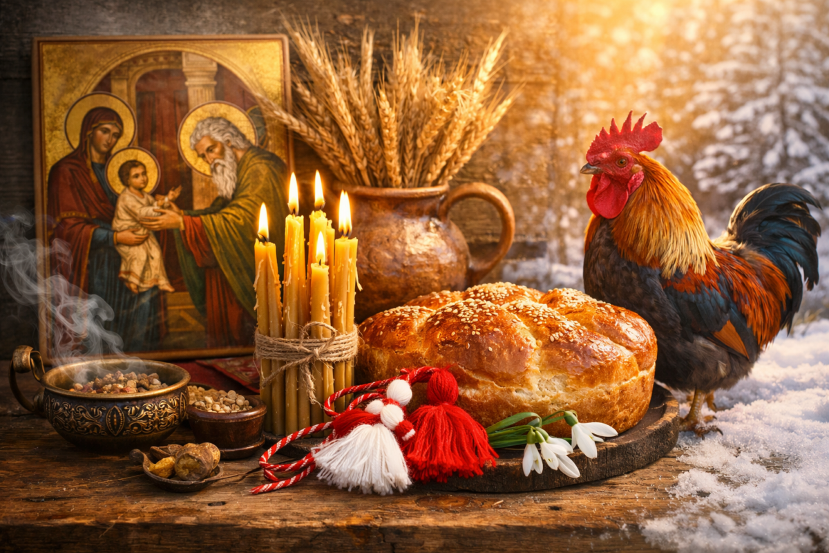 На  православният календар отбелязва Сретение Господне – голям християнски празник