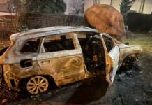 Опожареният автомобил