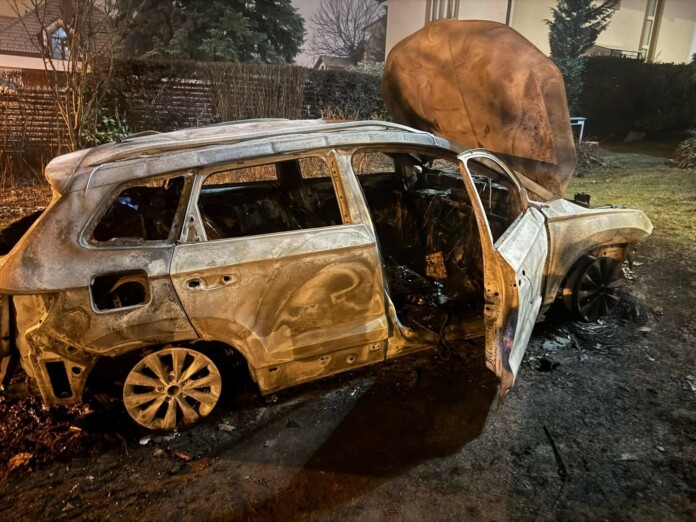 Опожареният автомобил