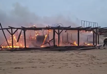 Пожарът в Несебър