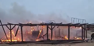 Пожарът в Несебър