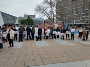 Протестът в Бургас