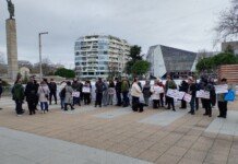 Протестът в Бургас