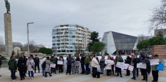 Протестът в Бургас