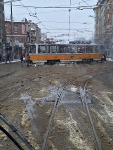 Закъсал тролей в София