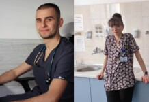 Д-р Борислав Пенев и д-р Стефани Шкетиева от УМБАЛ-Бургас