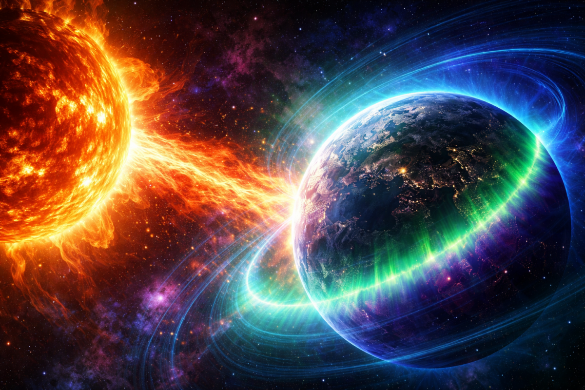 На 13 март 2026 г се очакват слаби геомагнитни бури