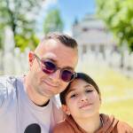 Малката Софи с баща си