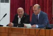 Старши комисар Георги Георгиев и Калоян Калоянов. Снимка: ОДМВР-Стара Загора