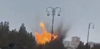 Взривът след атаката